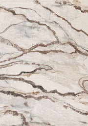 Beige et gris, abstrait / 5'3" x 7'7"