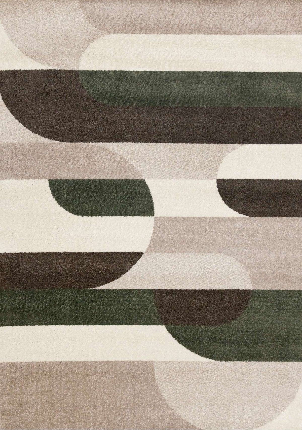 Tapis Mégantic – motif crème et vert (Kalora Malibu H823/1313) – Meubles TOCO