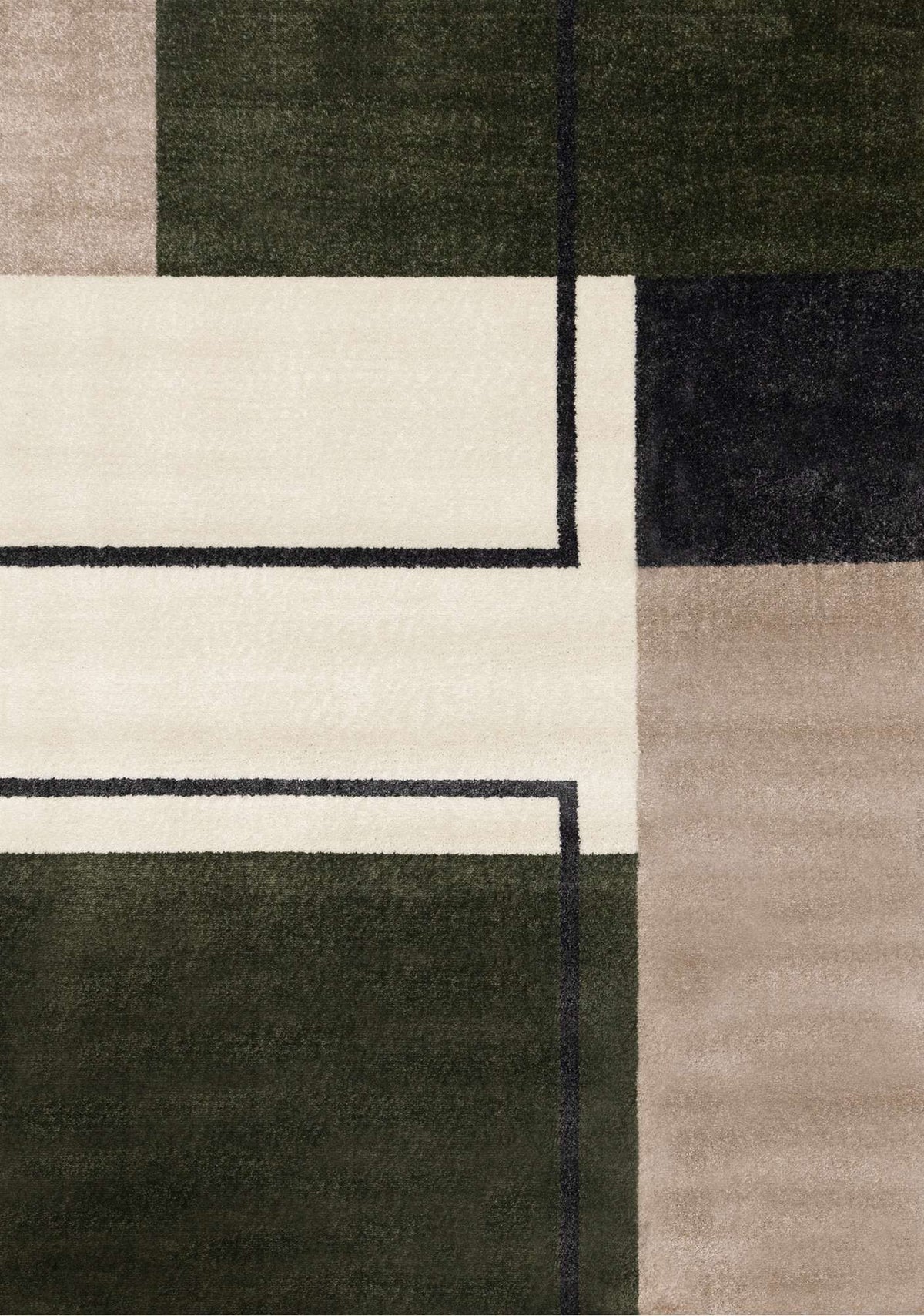 Tapis Mégantic – motif vert et gris (Kalora Malibu J292/1121) – Meubles TOCO