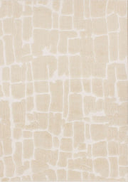 Crème et blanc / 5'3" x 7'7"