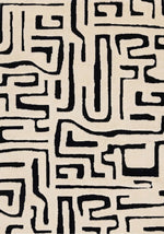 Tapis Montmorency – motif noir et blanc (Kalora Mareeba 1414-RV33) – Meubles TOCO
