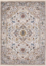 Tapis Tremblant – motif beige et bleu (Kalora Marisa G390/2565) – Meubles TOCO