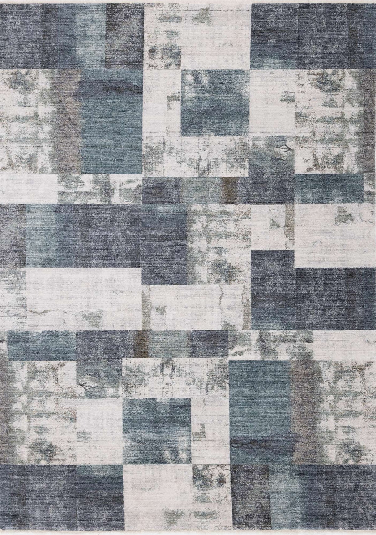 Tapis Tremblant – motif beige et bleu, géométrique (Kalora Marisa G427/2717) – Meubles TOCO