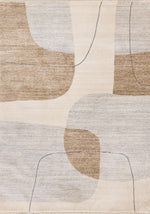Tapis Tremblant – motif brun et crème, géométrique (Kalora Marisa H347/2757) – Meubles TOCO
