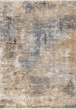 Tapis Tremblant – motif beige et bleu, effet vieilli (Kalora Marisa J200/2515) – Meubles TOCO