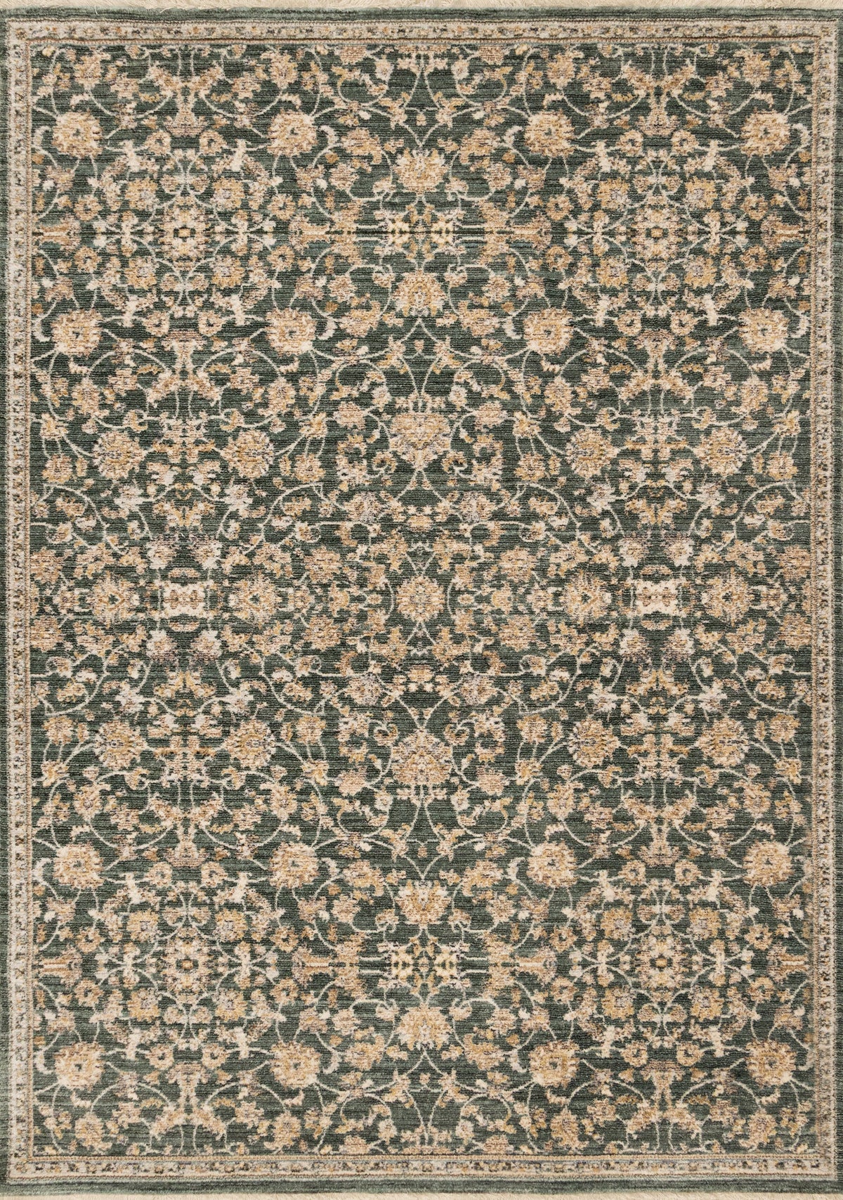 Tapis Tremblant – motif brun et vert (Kalora Marisa M494-2878) – Meubles TOCO