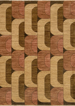 Tapis Tremblant – motif beige et brun (Kalora Marisa M952-2585) – Meubles TOCO