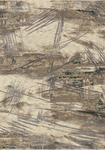 Tapis Berthier – motif beige et bleu (Kalora Milo Y166-WV12) – Meubles TOCO