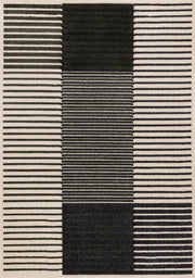 Noir et vert / 5'3" x 7'7"