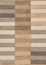 Tapis Shawinigan – motif beige et gris, rayé (Kalora Monarch M787-5656) – Meubles TOCO
