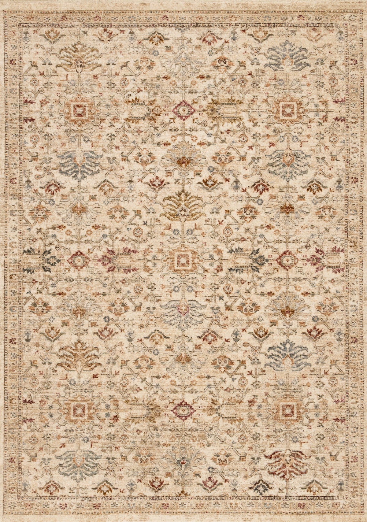 Tapis Shawinigan – motif beige et crème (Kalora Monarch M828-5757) – Meubles TOCO