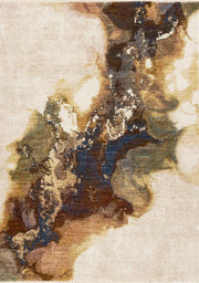 Beige et bleu / 2'0" x 7'10"