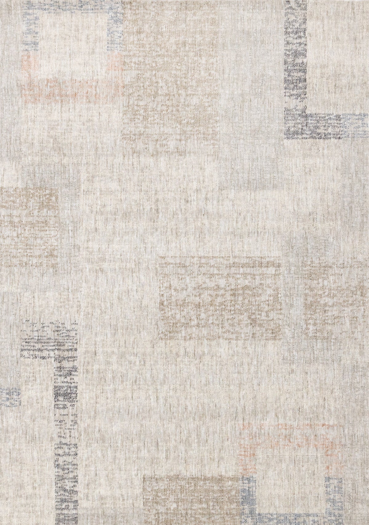 Tapis Natashquan – motif beige et bleu (Kalora Paxton 4602-LM71) – Meubles TOCO
