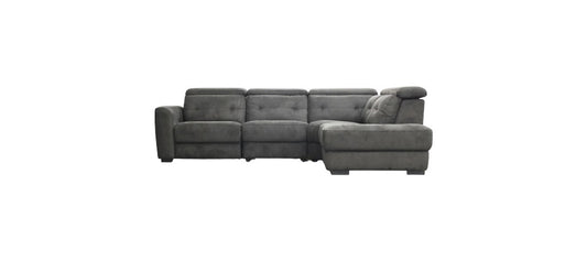 Sectionnel Parker / Gris Foncé / Chaise Longue à Droite