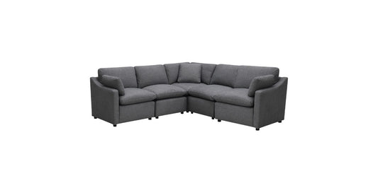 Sectionnel Modulaire / 5 morceaux / Gris Foncé / MA99076
