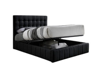 Ernest / Lit Queen Complet avec Rangement / Noir