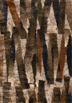 Tapis Lanoraie – motif noir et bleu (Kalora Posh Y584-MC32) – Meubles TOCO