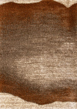 Tapis Lanoraie – motif brun et crème (Kalora Posh Y616-MC67) – Meubles TOCO