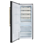 Réfrigérateur-congélateur convertible Forno Maderno noir FFFFD1722-28BLK-LS – porte ouverte – Meubles TOCO