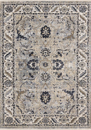 Beige et bleu / 2'0" x 7'10"
