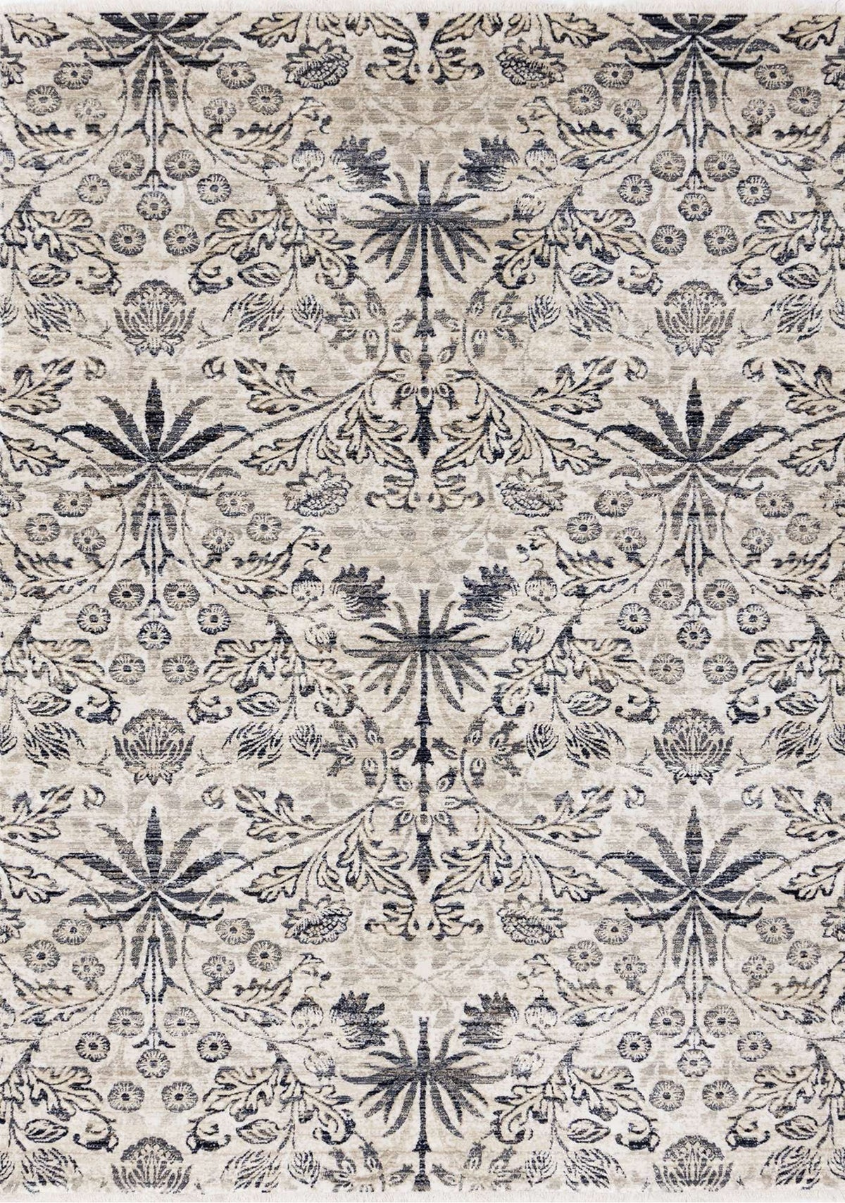 Tapis Knowlton – motif beige et bleu 2 (Kalora Samira H003/4474) – Meubles TOCO