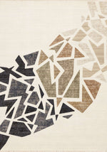 Tapis Knowlton – motif beige et noir, géométrique (Kalora Samira J144/4252) – Meubles TOCO