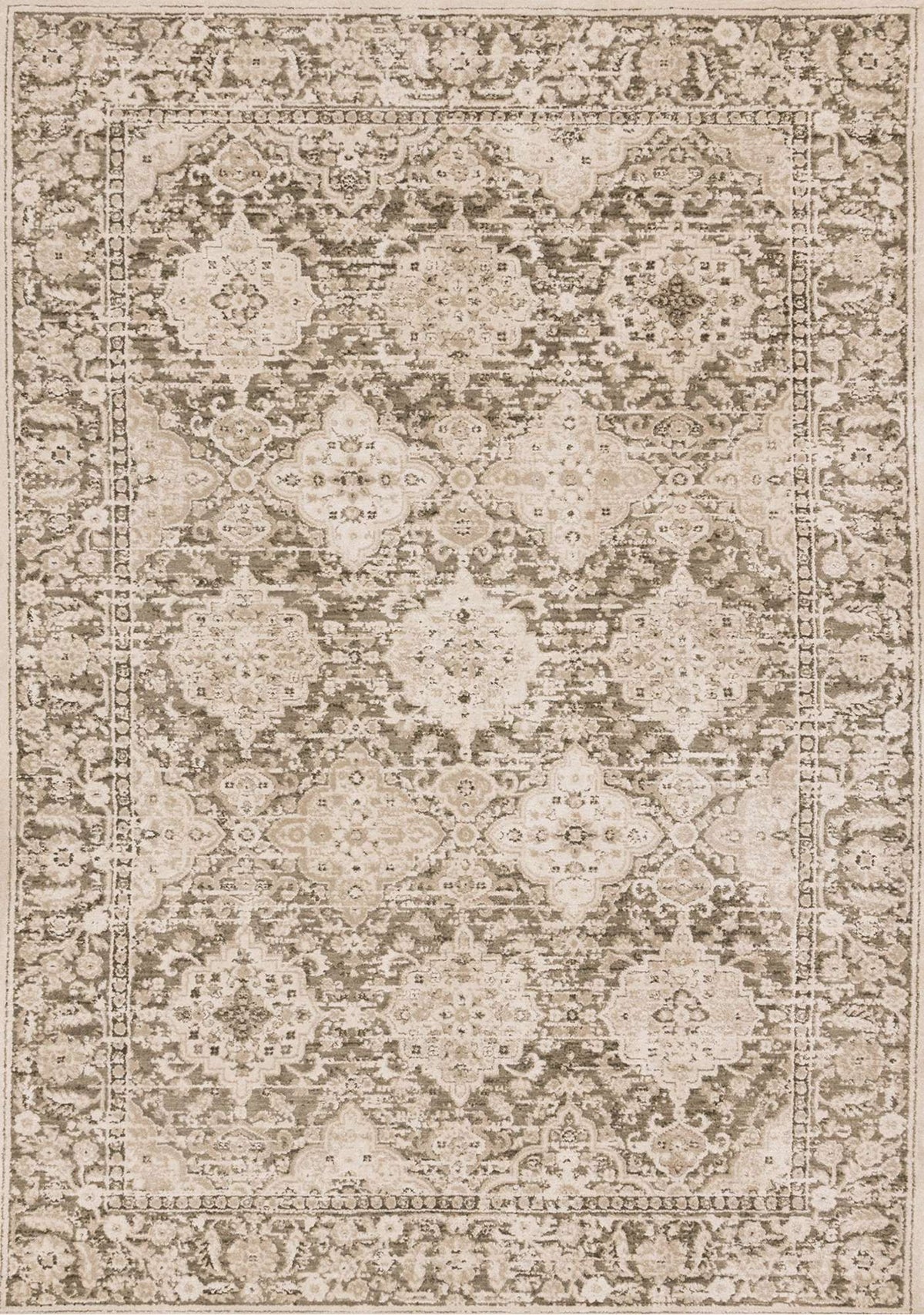 Tapis Dunham – motif vert et gris (Kalora Sawyer Y787-EC23) – Meubles TOCO