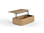 Table basse relevable Transformer en chêne scandinave – photo du produit – Meubles TOCO