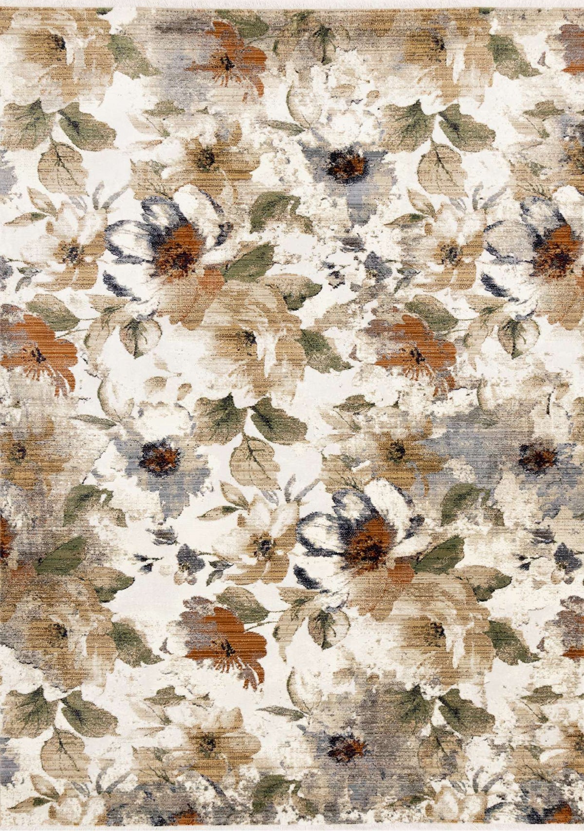 Tapis Granby – motif bleu et crème (Kalora Serene G997/4989) – Meubles TOCO