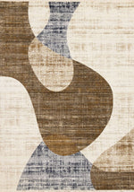 Tapis Granby – motif beige et bleu 3 (Kalora Serene H796/4232) – Meubles TOCO