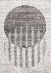 Gris et blanc / 5'3" x 7'7"