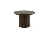 Table à manger ronde extensible Transformer en noyer foncé – démonstration animée de la transformation – Meubles TOCO