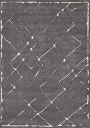 Gris et blanc / 5'3" x 7'7"