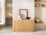 Transformer Round Sideboard Scandinavian Oak lifestyle