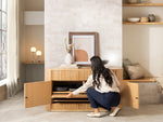 Transformer Round Sideboard panel storage lifestyle