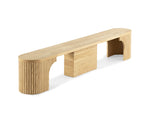 Banc rond extensible Transformer - chêne scandinave
