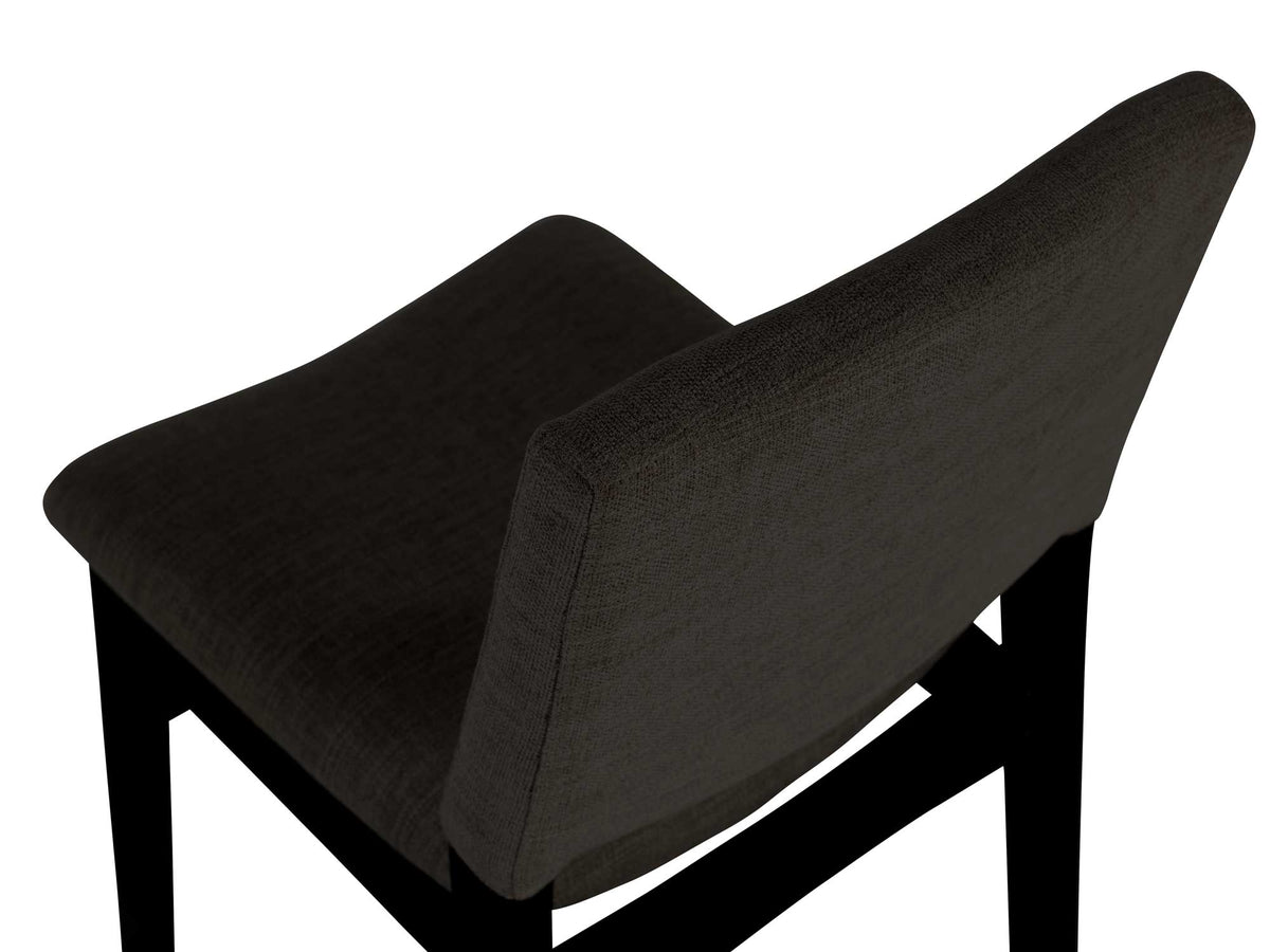 Chaise Transformer en hickory fumé – gros plan sur le bois massif, sur fond blanc – Meubles TOCO
