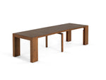 Table à manger extensible Transformer en noyer américain – sur fond blanc – Meubles TOCO