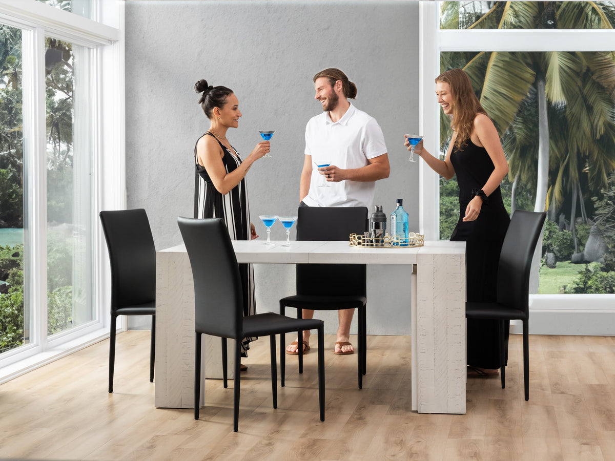 Table à manger extensible Transformer en bouleau canadien – avec 2 rallonge(s), mise en situation – Meubles TOCO