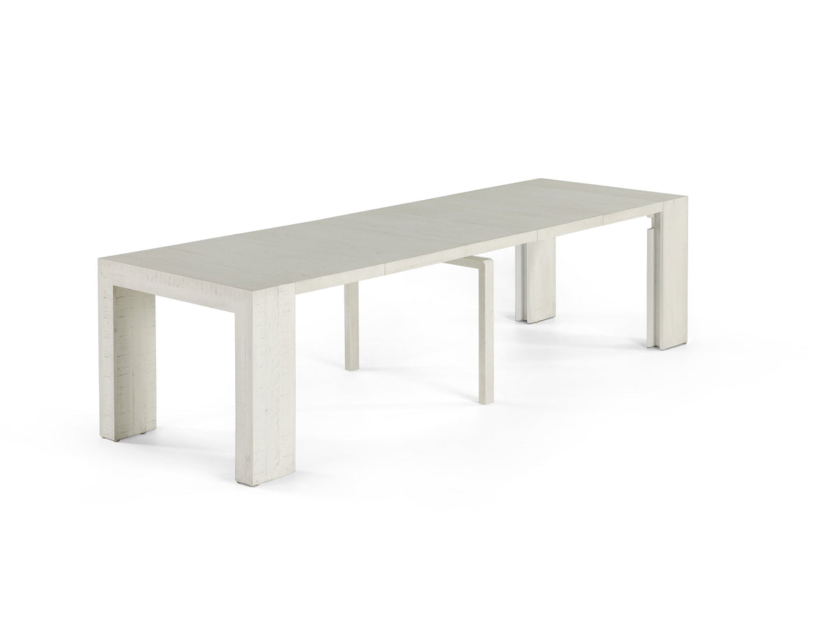 Table à manger extensible Transformer en bouleau canadien – sur fond blanc – Meubles TOCO