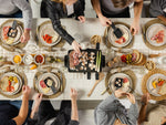 Table à manger extensible Transformer en bouleau canadien – vue de dessus, mise en situation – Meubles TOCO