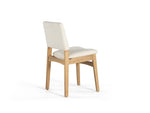 Chaise Transformer en chêne scandinave – vue de dos, sur fond blanc – Meubles TOCO