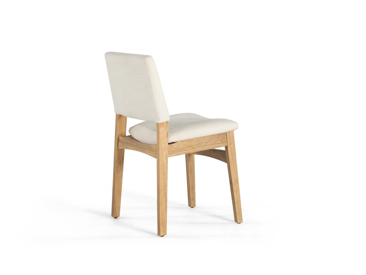 Chaise Transformer en chêne scandinave – vue de dos, sur fond blanc – Meubles TOCO
