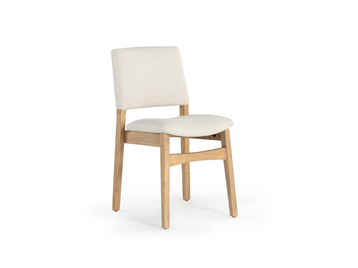 Chaise Transformer en chêne scandinave – vue de face, sur fond blanc – Meubles TOCO