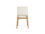 Chaise Transformer en chêne scandinave – vue de dos, sur fond blanc – Meubles TOCO