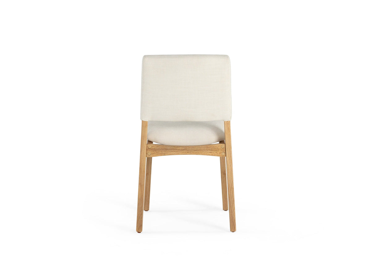 Chaise Transformer en chêne scandinave – vue de dos, sur fond blanc – Meubles TOCO