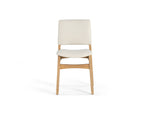Chaise Transformer en chêne scandinave – vue de face, sur fond blanc – Meubles TOCO