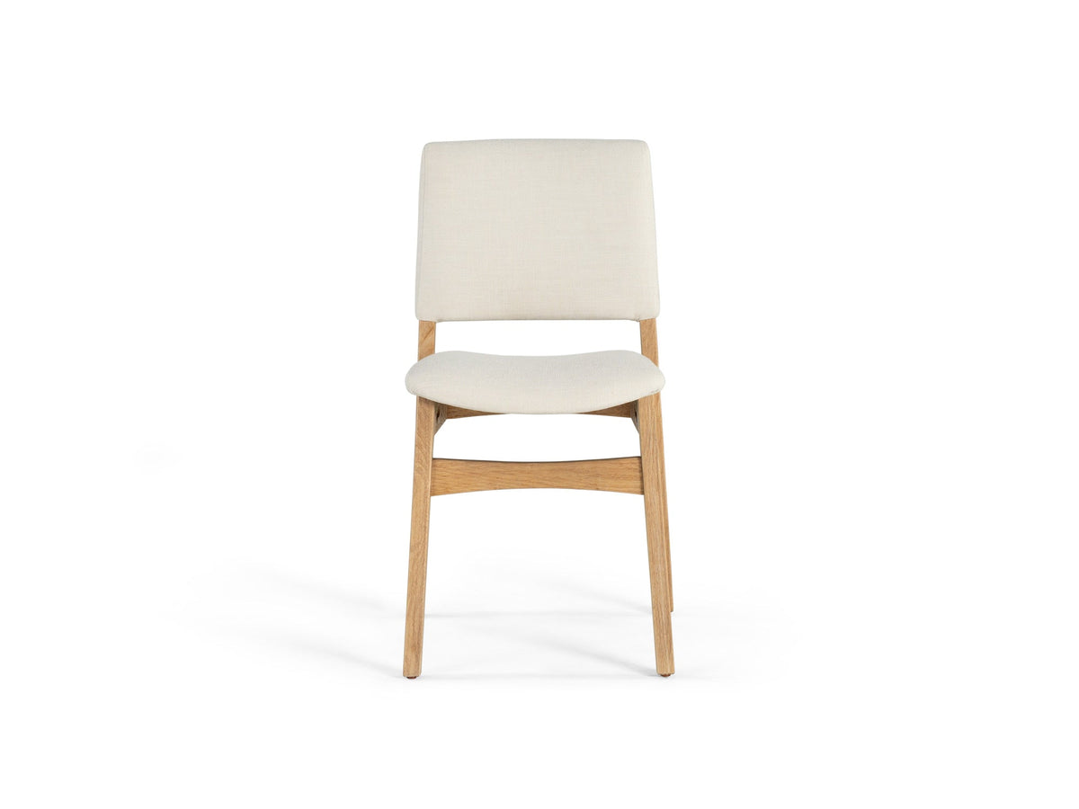 Chaise Transformer en chêne scandinave – vue de face, sur fond blanc – Meubles TOCO