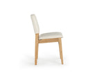 Chaise Transformer en chêne scandinave – vue de côté, sur fond blanc – Meubles TOCO