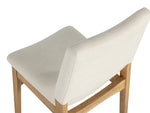 Chaise Transformer en chêne scandinave – gros plan sur le bois massif, sur fond blanc – Meubles TOCO
